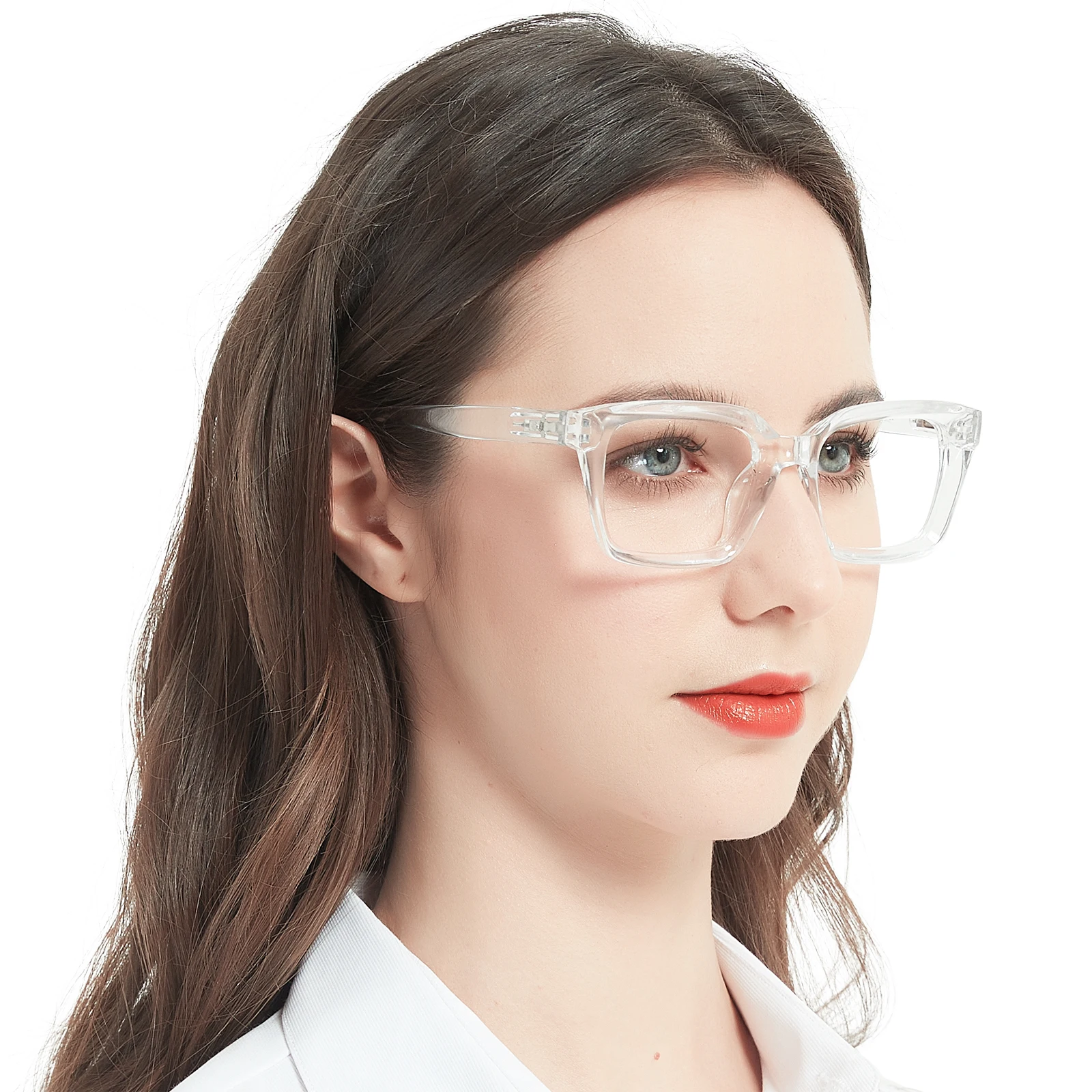 Women Reading Glasses Anti-Blue Light Optical Presbyopia Glasses Square Magnifier Decorative Eyewear Fashion Eyeglasses Frames