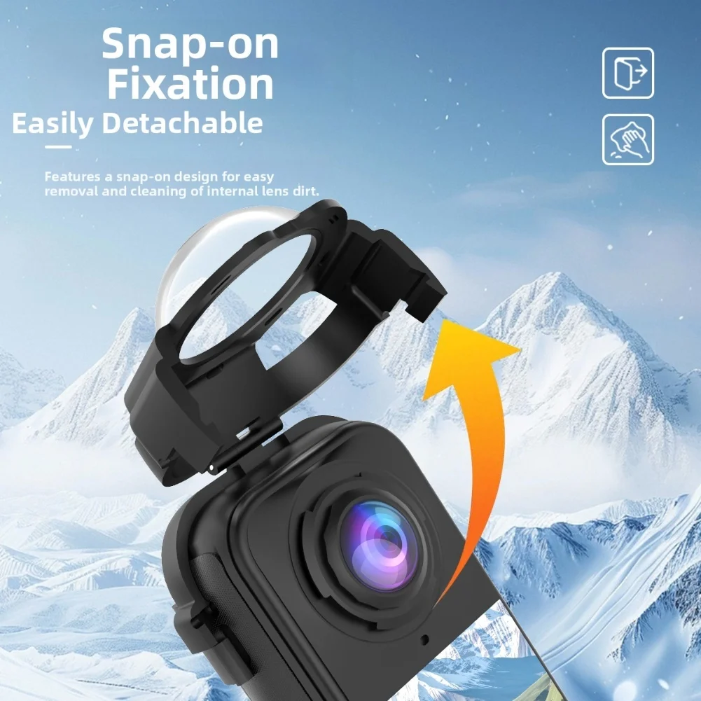 

Защелкивающаяся защитная крышка объектива для Insta360 X4, воздушное оптическое стекло, устойчивая к царапинам, защитная крышка объектива камеры для фотографии