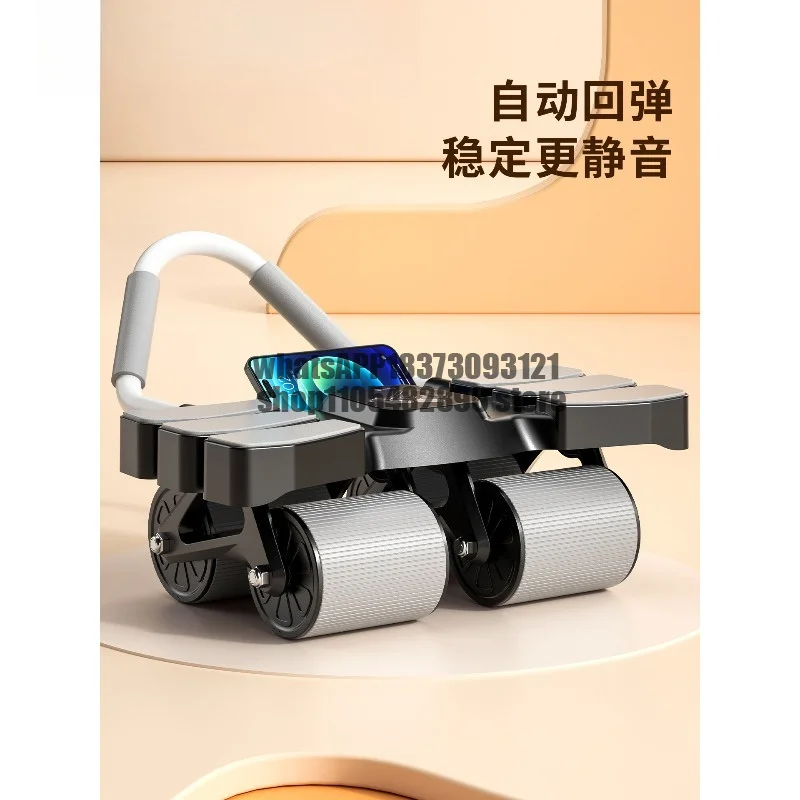 Abdominal roller with automatic rebound abs roll for tummy slimming and crunch for weight loss exercise, fitness equipment