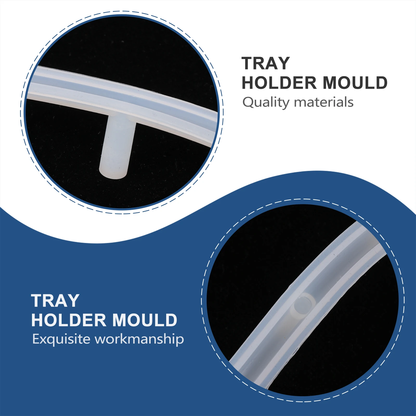 

Glue Drop Tray Mold Easy to Clean Casting Molds Round Tear-resistant Silica Gel High Transparency for DIY Use