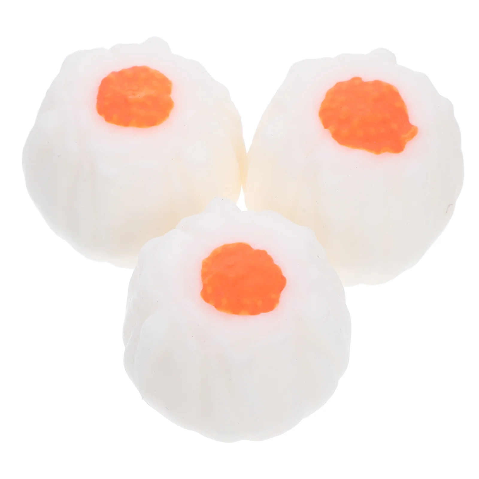 3 Pcs Toy Stretchy Sensory Plaything Snack Shape Toys Squeeze Cartoon Pressure Tofu Office