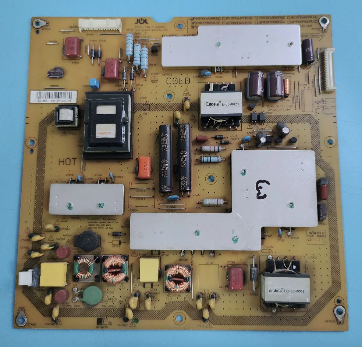 LCD-40/46LX440/430ARUNTKA826WJQZ JSL2095-003