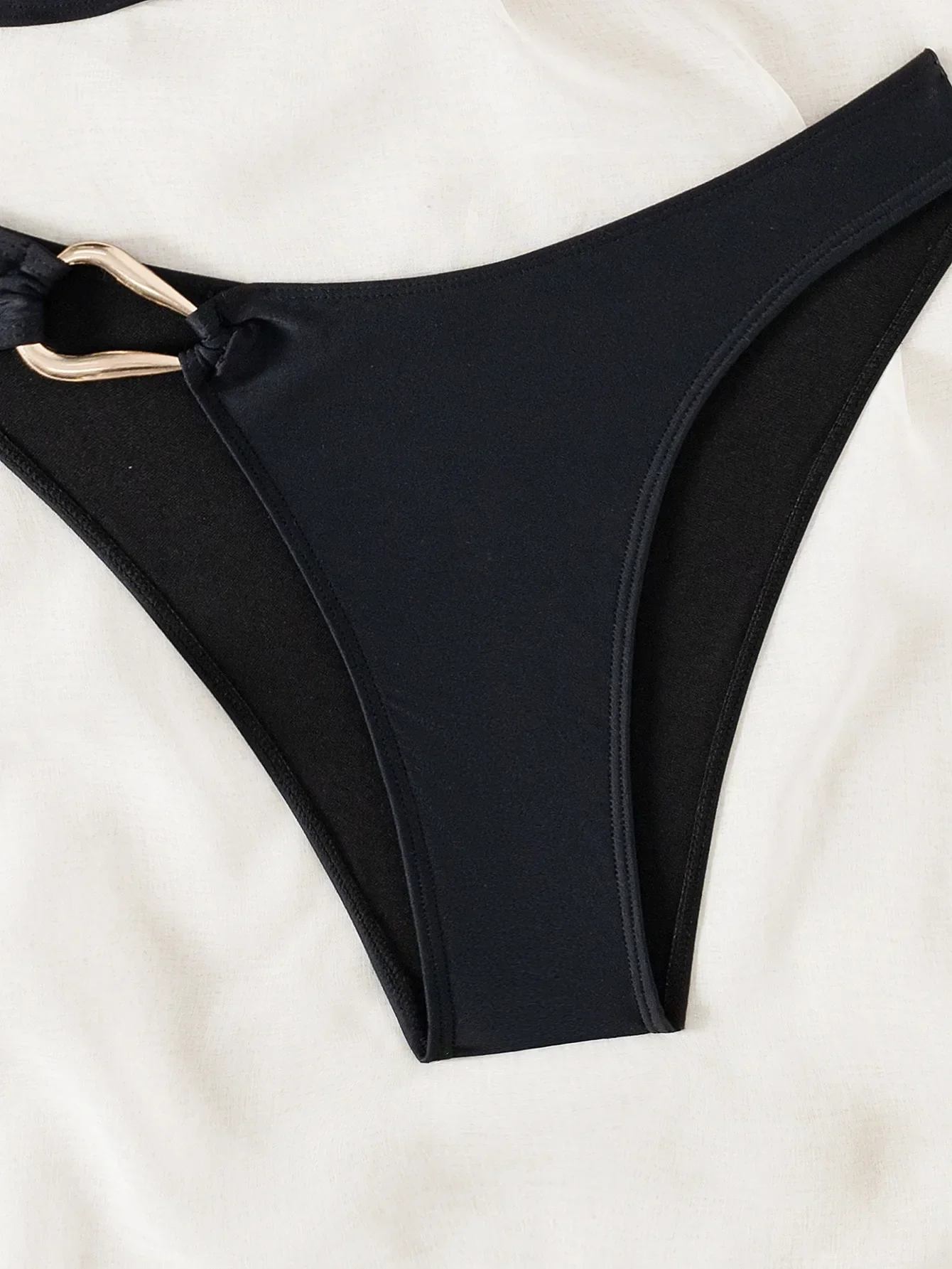 2025 جديد بيكيني نسائي مجموعة مثير واحد مائل الكتف عارية الذراعين ملابس السباحة 2 قطعة مجموعة عطلة الشاطئ الصيف ثوب السباحة ملابس السباحة