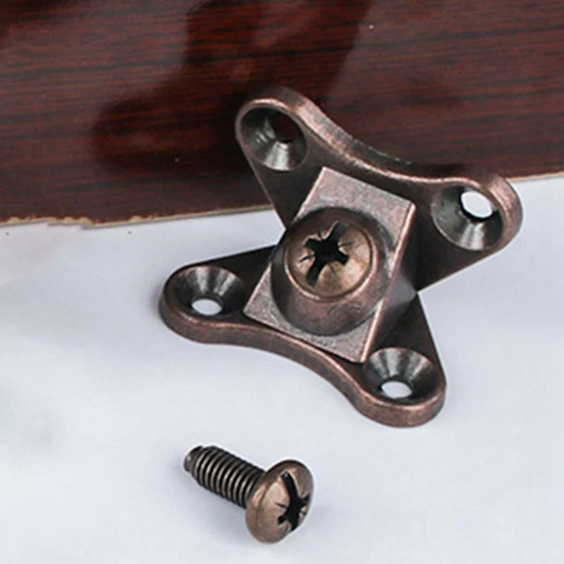 20PCS Removable Combination Butterfly Corner Code Heavy Duty Shelf Brackets, L Bracket, (Red Bronze)