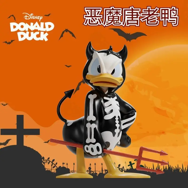 

Disney Halloween Devil Donald Duck Handmade Decoration Handmade Doll Desktop Ornaments Birthday Gift For Kids Fans Toys