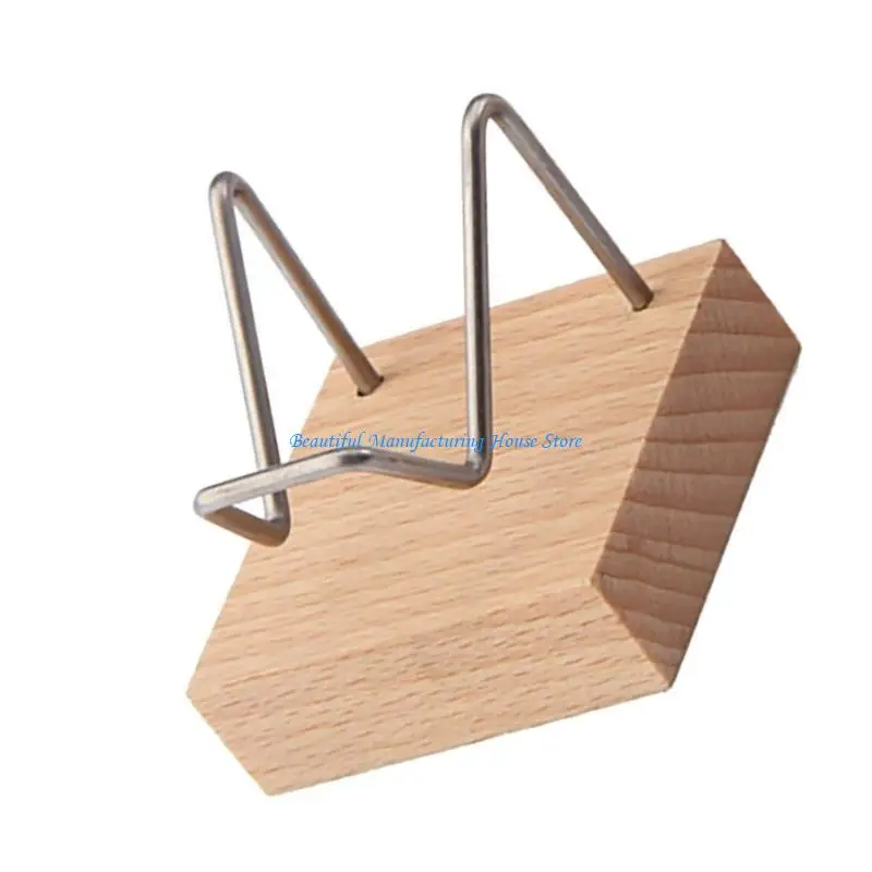 

E56A Sturdy Quality Wooden Display Easel Stylish Wooden Display Stand Elegant Crystal Organizers for Gemstones Collections