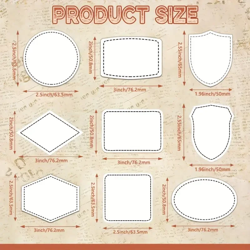 

90 шт. архаичные цветные кожаные нашивки для шляп, пустые листы из искусственной кожи с лазерной гравировкой, можно настроить, лазерный гравер «сделай сам»