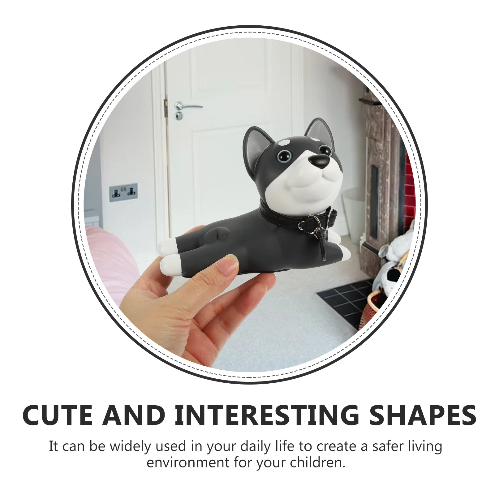 

PVC Door Stopper Cartoon Animal Design Kids Adorn Baby Bedroom Anti Collision Protect Finger Injury Door
