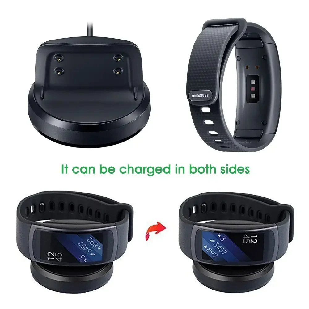 Cavo di ricarica USB per Samsung Gear Fit2 Pro SM-R365/ Gear Fit2 SM-R360 Caricatore sostitutivo per smartwatch Gear Fit 2