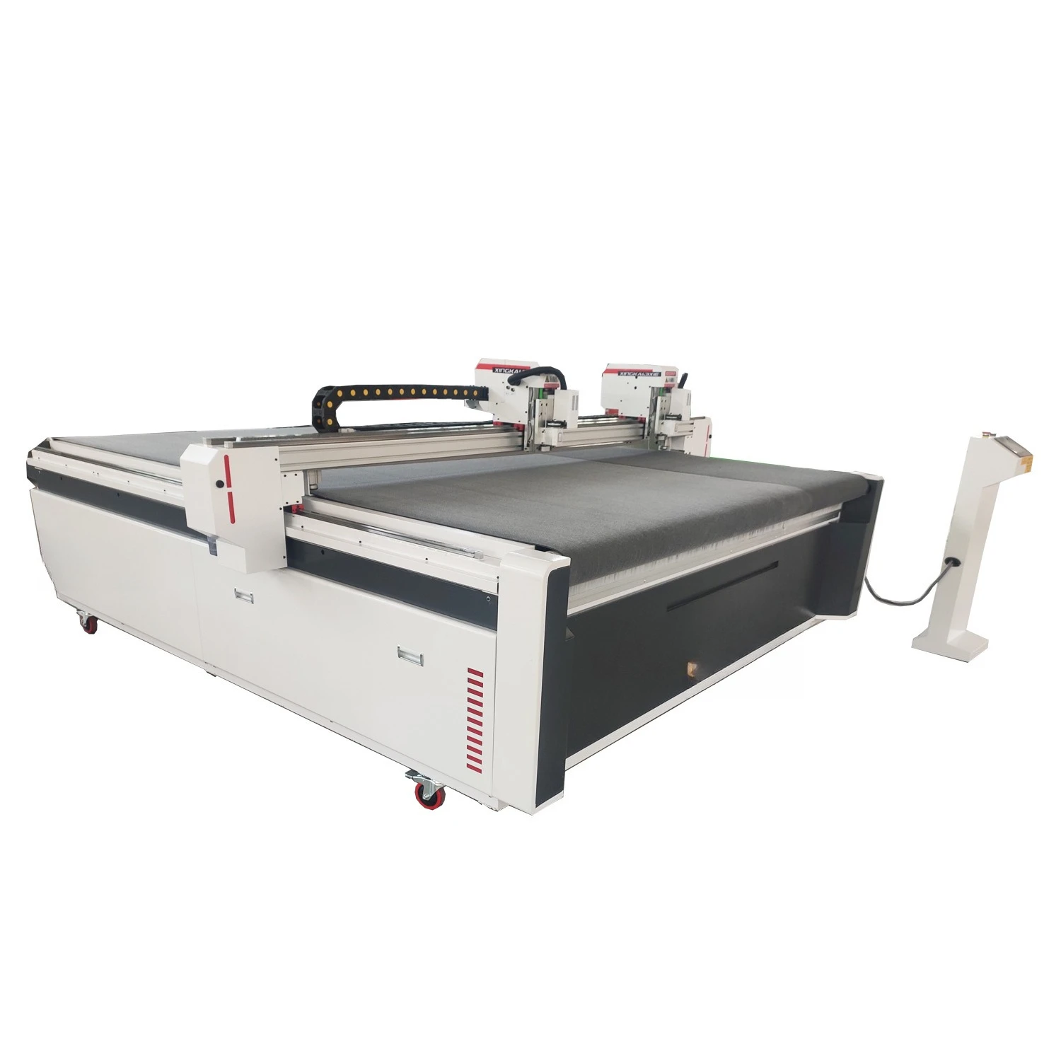Cutting machine inkjet cloth light box piece, round knife cutting automatic feeding vibration knife cutting machine c
