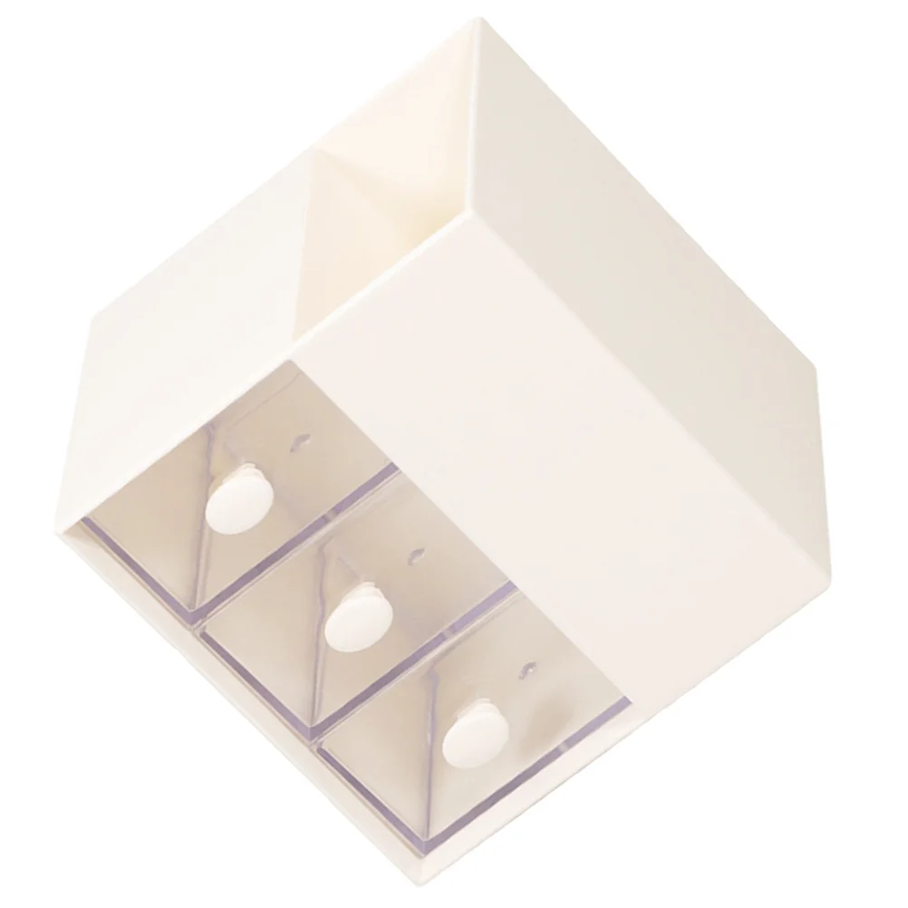 

Multifunctional Desk 3-Tier Drawer Storage Box For Stationery Office Supplies Desktop Organizer Tabletop Storage Case