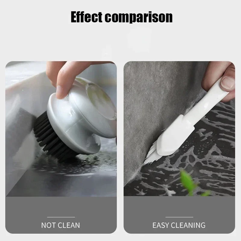 2024 Multipurpose Bathroom Tile Floor Gap Cleaning Brush Window Groove Cleaning Brush Convenient Household Corner Cleaning Tools