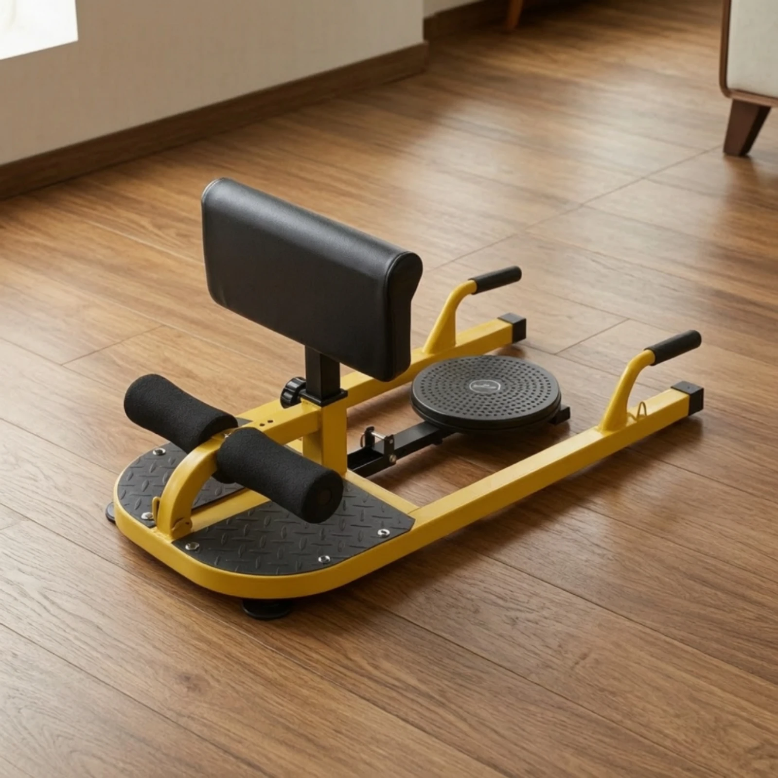 Deep Squat Machine with Twist Plate Ergonomic Sissy Squat Machine with Handles Fitness Equipment Comfortable Anti-Skid