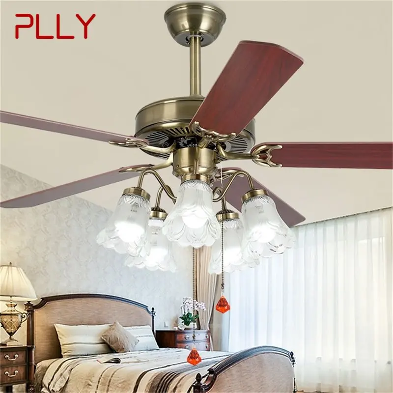 

PLLY Ceiling Fan Light Large 52 Inch Lamp With Remote Control Modern Simple LED For Home Living Room