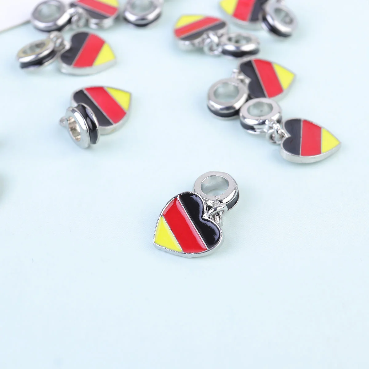 

10 Pcs Women's Bracelet Germany Flag Alloy Hand Jewelry Crafting Supplies Decoration