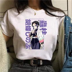 New Fashion Short Sleeve Anime Kochou Shinobu Print T Shirts Women Causal Harajuku Tops Funny T Shirt