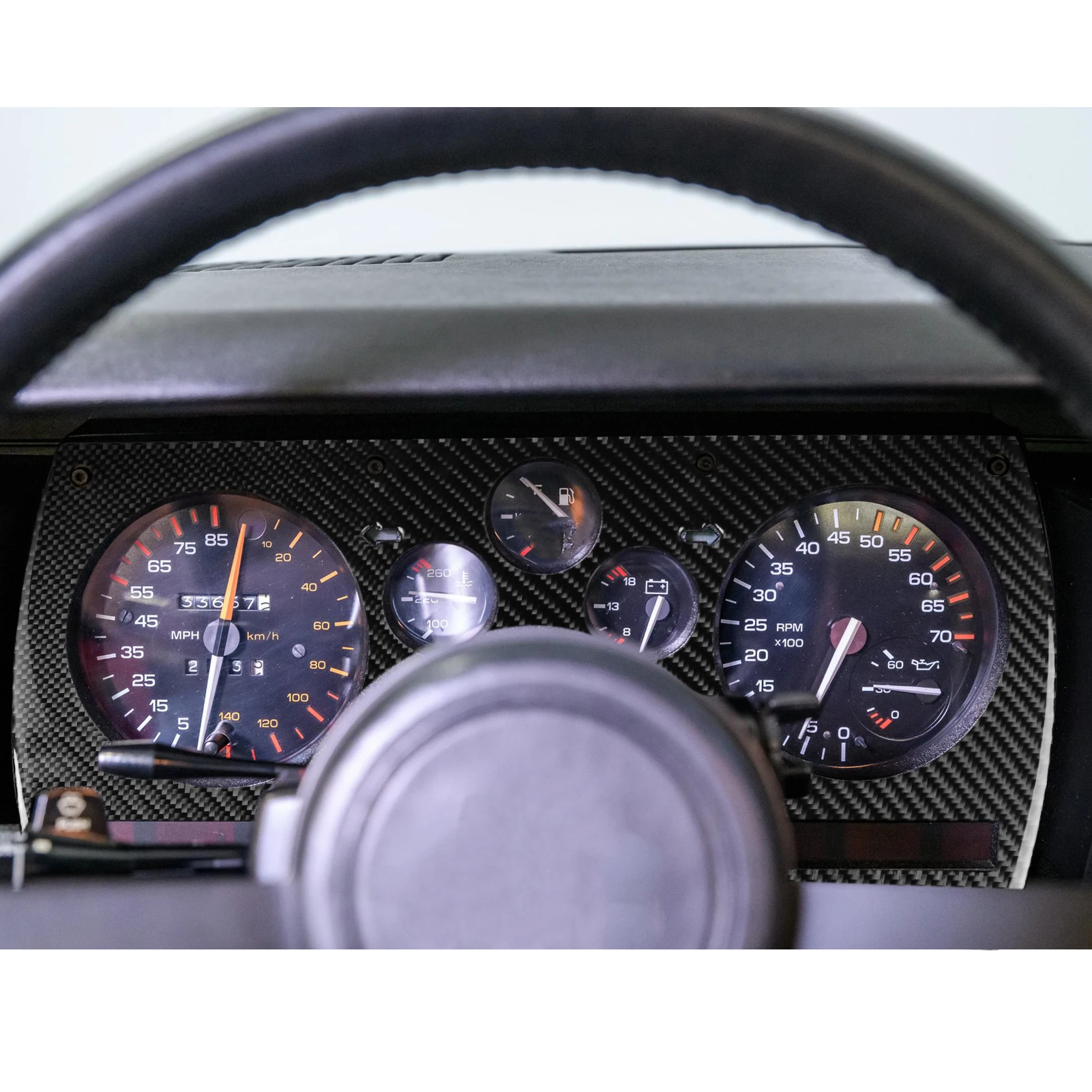 For Chevrolet Camaro Z28 1982-1992 Real Carbon Fiber Stickers Instrument speedometer panel Car Accessories Interior decorative