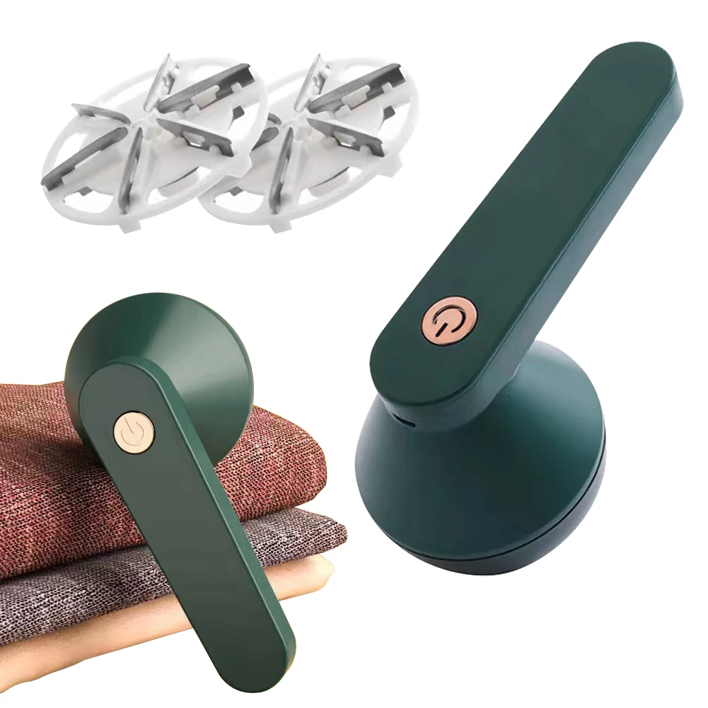 

Hair Ball Trimmer Upgraded Six Blade Design Fabric Shaver Lint Remover 4h Working Time Fuzz Shaver Rechargeable for Clothing