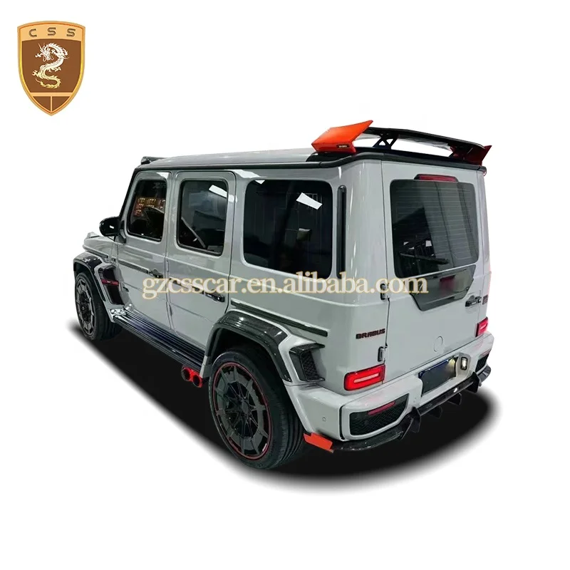 Upgrade Bra-B G900 Bodykit Front Lip Car Grill Rear Diffuser Spoiler Carbon Fiber Body Kit For Mercedess Benss G Class G63 W464