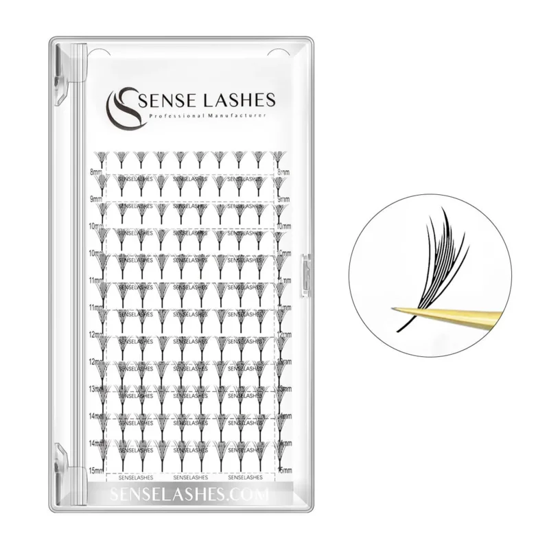 SENSE LASHES Comic Feather Eyelash Extensions Natural Soft Manga False Eyelashes Premade Anime Chunk Lashes for Makeup Tool
