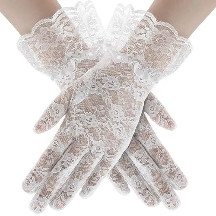 Lace Gloves for Wedding Tea Party, Evening Gloves for Women