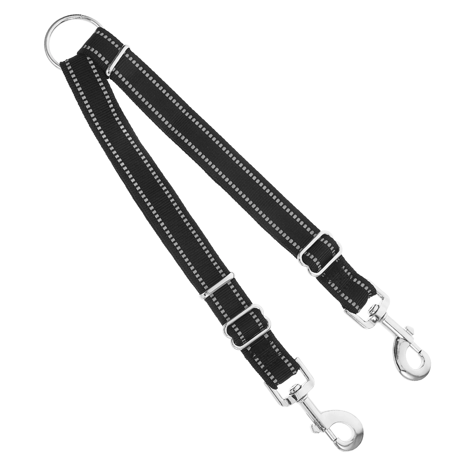 

Dual Double Dog Leash Adjustable Splitter Lead Trainer Pet Tow Rope Two Dogs Walker Coupler Strong Webbing Washable