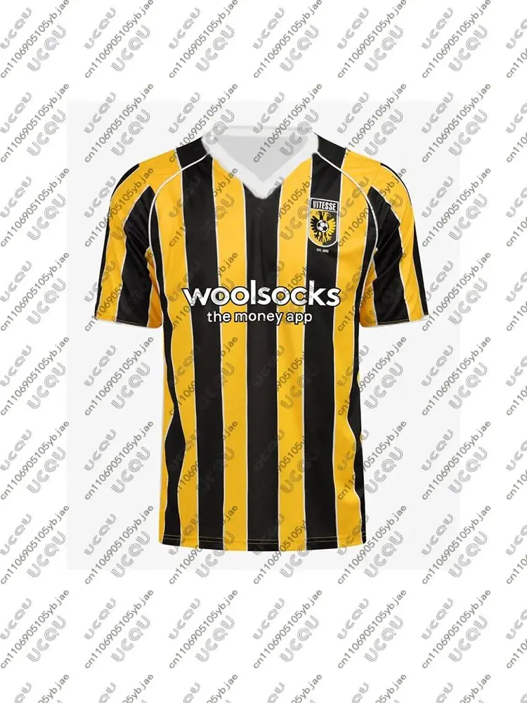 2025/26 Heren Kinderen Jongens Ademend Voetbalshirt Sneldrogend Sport Weg Mannelijke Gift Top Volwassen Thuis Voetbalwedstrijd V-Vitesse Hot - afbeelding 2