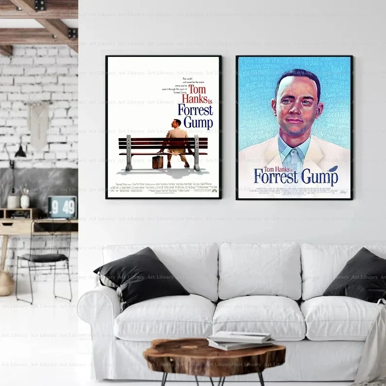 Classic Movie Forrest Gump(1994) Film Poster Canvas Painting Tom Hanks Robin Wright Prints Wall Art Pictures Retro Home Decor