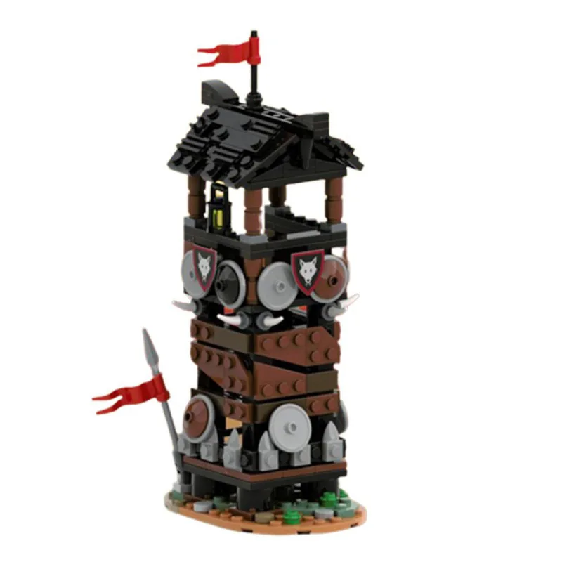 

MOC-154058 Wolf Pack Watchtower Building Block City View Architectural Lighthouse Beacon Tower Assembly Kid Toy Home Display