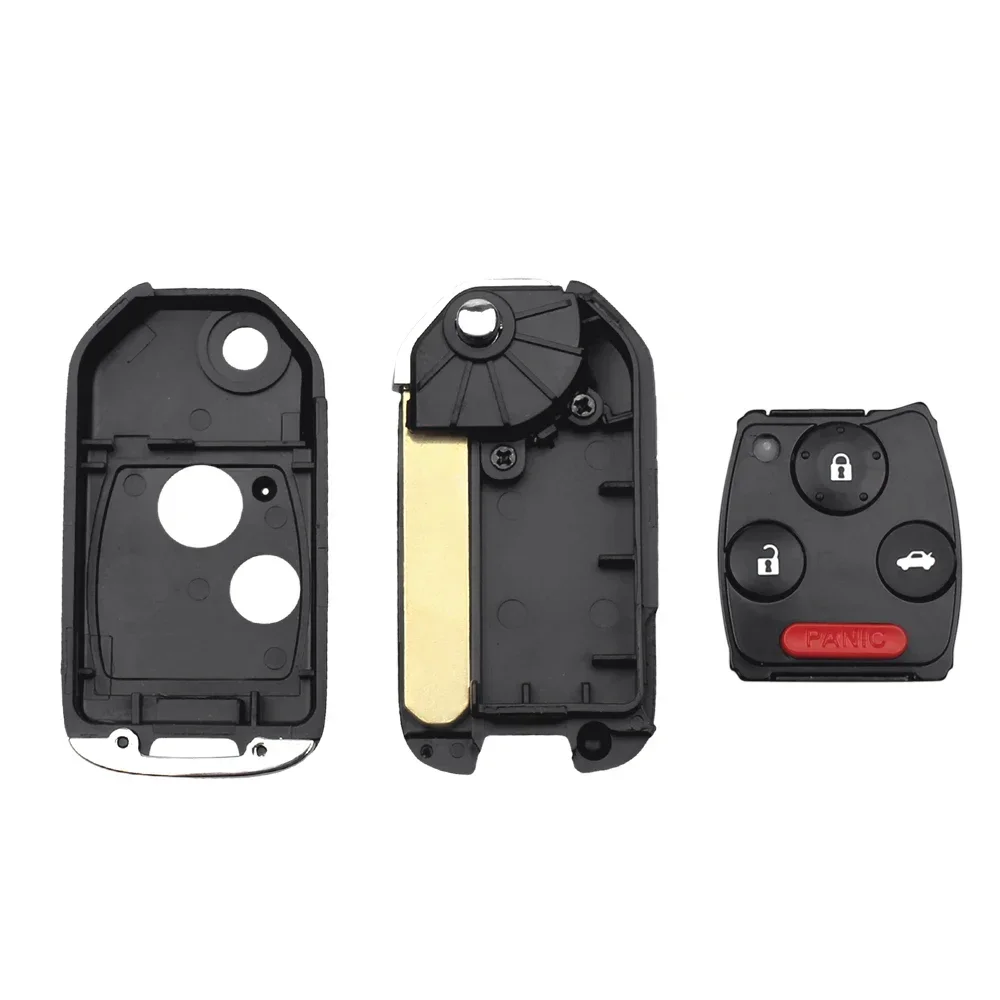 Nueva llave de coche modificada para Honda Accord Civic CRV Pilot 2007 2008 2009 2010 2011 2012 2013 control remoto 2/3/4 botón plegable