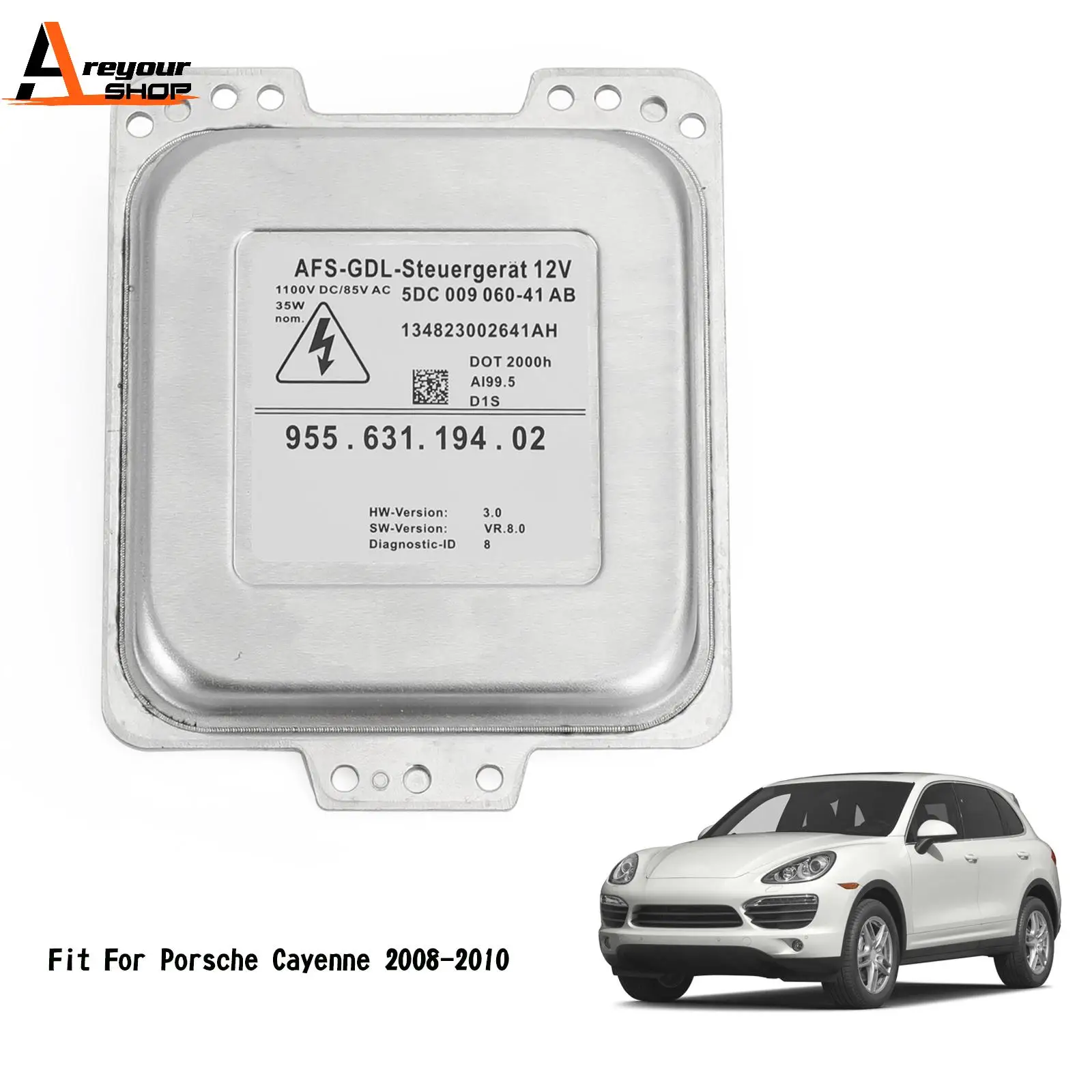 Areyourshop Xenon HID Ballast Control Unit Module For Porsche Cayenne 2008-2010 955-631-194-02 955631-194-03 Car Parts