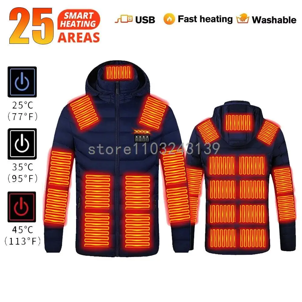 

Heated Jacket Autumn Winter Men's Women's Warm Vest Heated Vests Coat USB Electric Heating Jacket Heated Hunting Hiking Camping