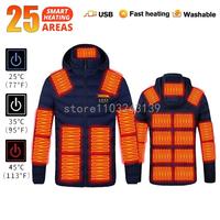 Heated Jacket Autumn Winter Men's Women's Warm Vest Heated Vests Coat USB Electric Heating Jacket Heated Hunting Hiking Camping