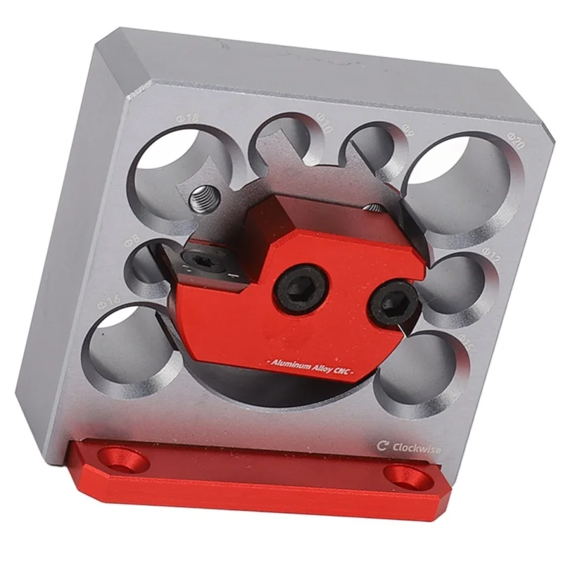 8 Holes Lathe Turning Tool Wood Dowel Plate Adjustable Carbide Inserts Woodworking Doweling Maker