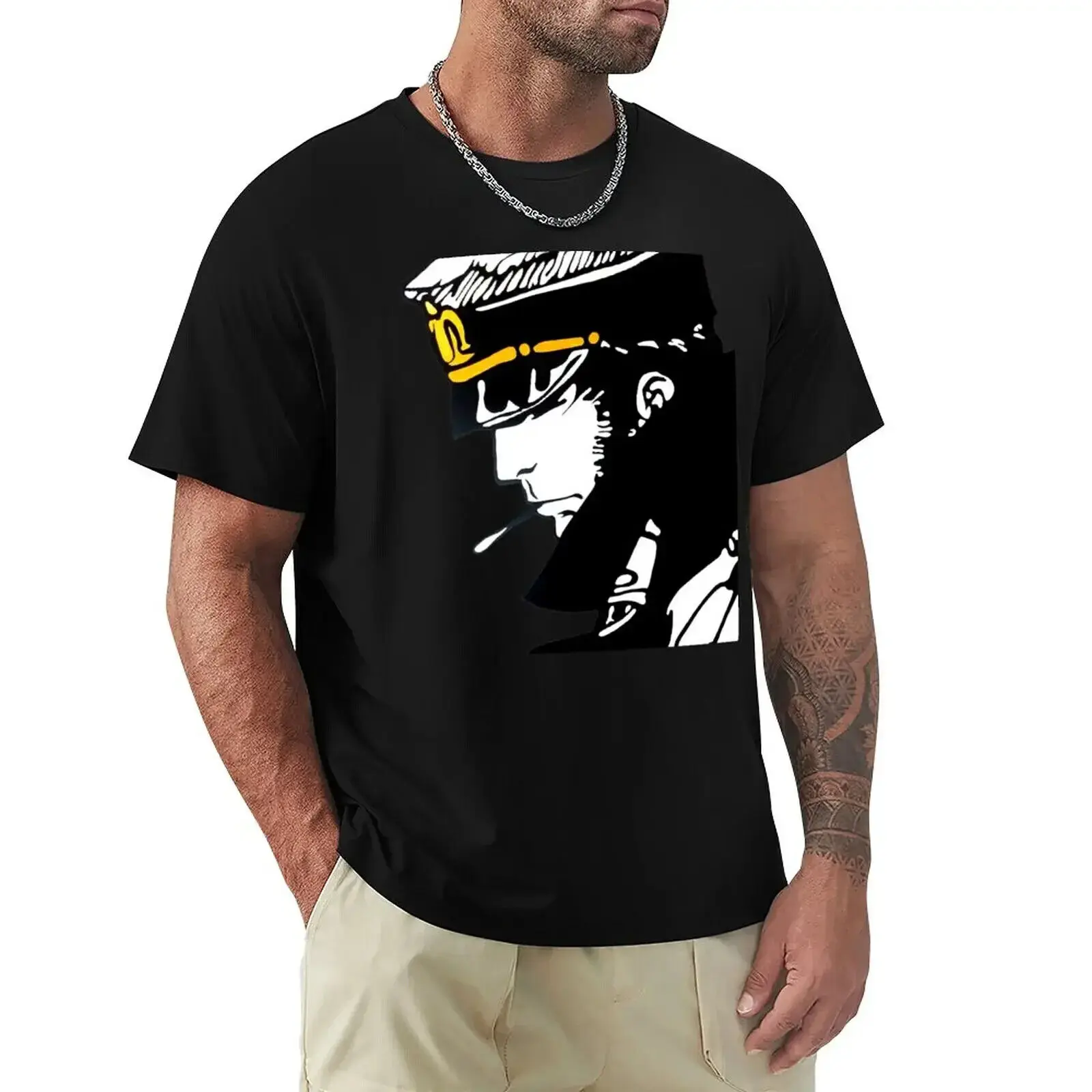 Cheavyweight Corto Maltese Iconic Figure T Shirt oversized plain s