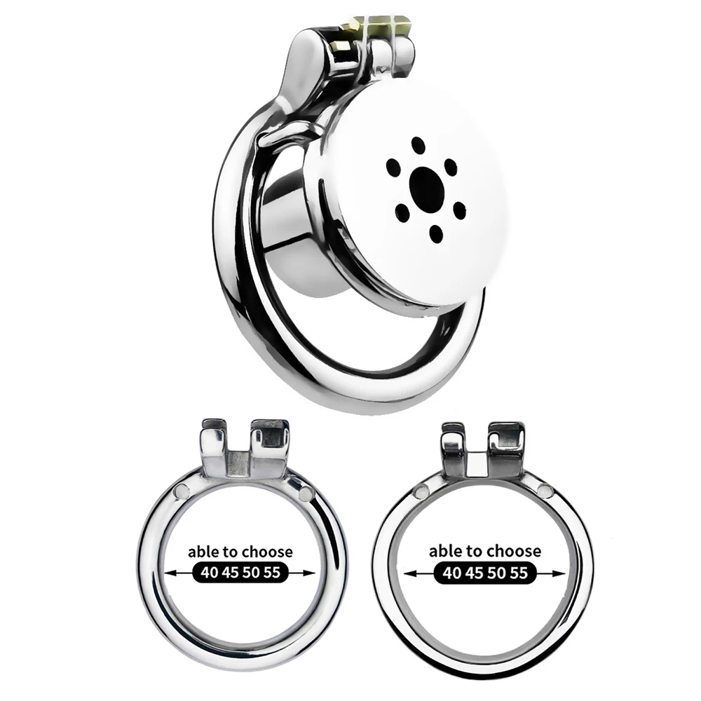 FRKO Negative Male Flat Chastity Cage Device Metal Inverted Penis Lock Cage Cock Ring Cbt Adult Games BDSM 정조대 Men Sex Toys - view 6