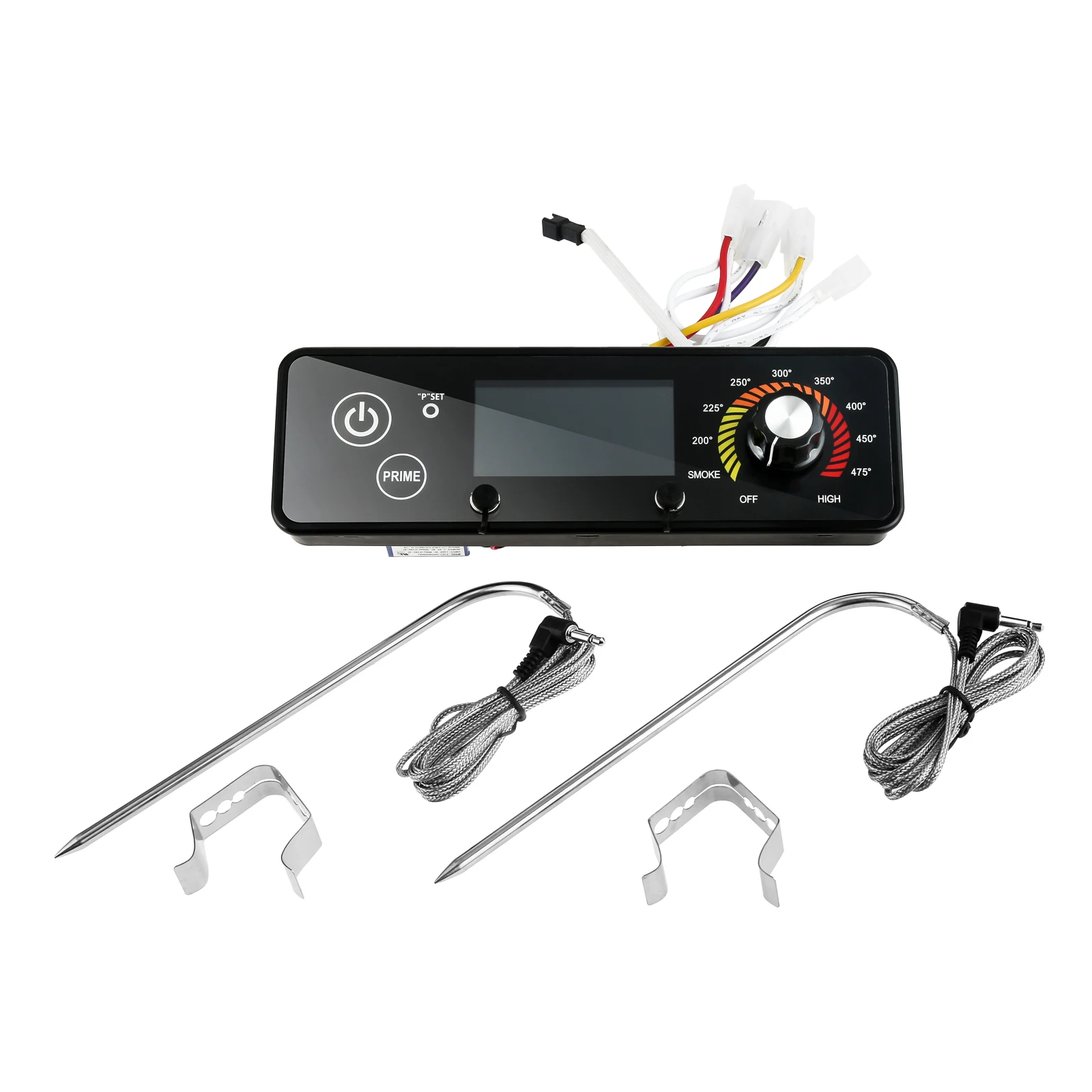 

Grill LED Controller Board Replacement Kit Meat Temperature Probes Grill Clips fit for Pit Boss Pellet Grills 120V 60Hz BBQ