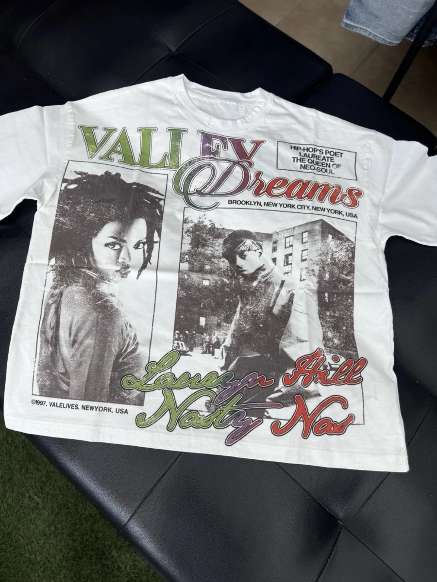 Y2K Vale Forever Summer Tee Authentic Valley Dreams New 2026 Summer New Vintage Breathable Tee Streetwear Oversized