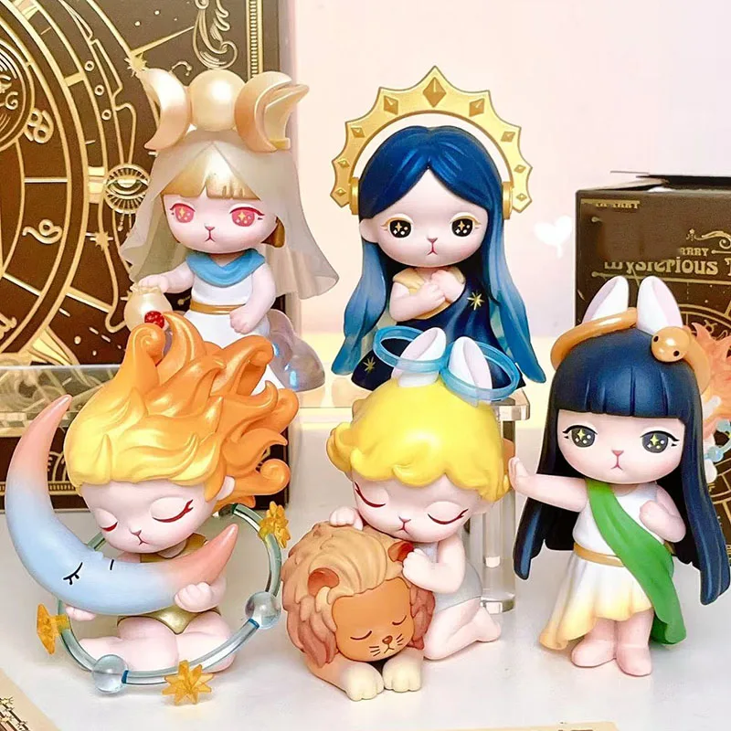 

POP MART Bunny Mysterious Tarot Series слепая коробка игрушки Kawaii аниме фигурка Caixa Caja Surprise Mystery Box куклы подарок для девочки
