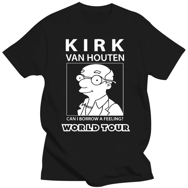 T Shirt Kirk Van Houten Can I Borrow a Feeling World Tour oversized t shirt  graphic t shirts  men clothing  harajuku