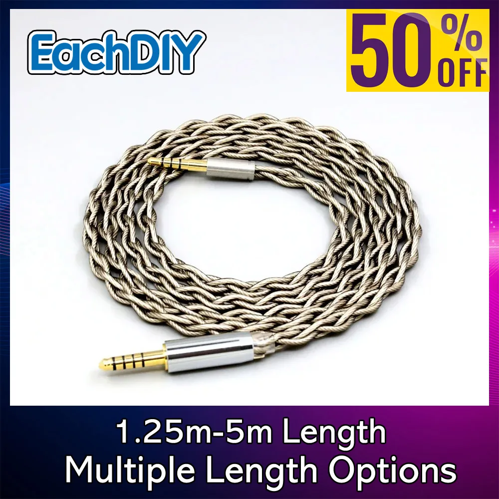 99-pure-silver-graphene-earphone-cable-for-audio-technica-msr7-sr5-ar3-ar5bt-fidelio-x1-x2-f1-l2-l2bo-silver-plated-shield-7963