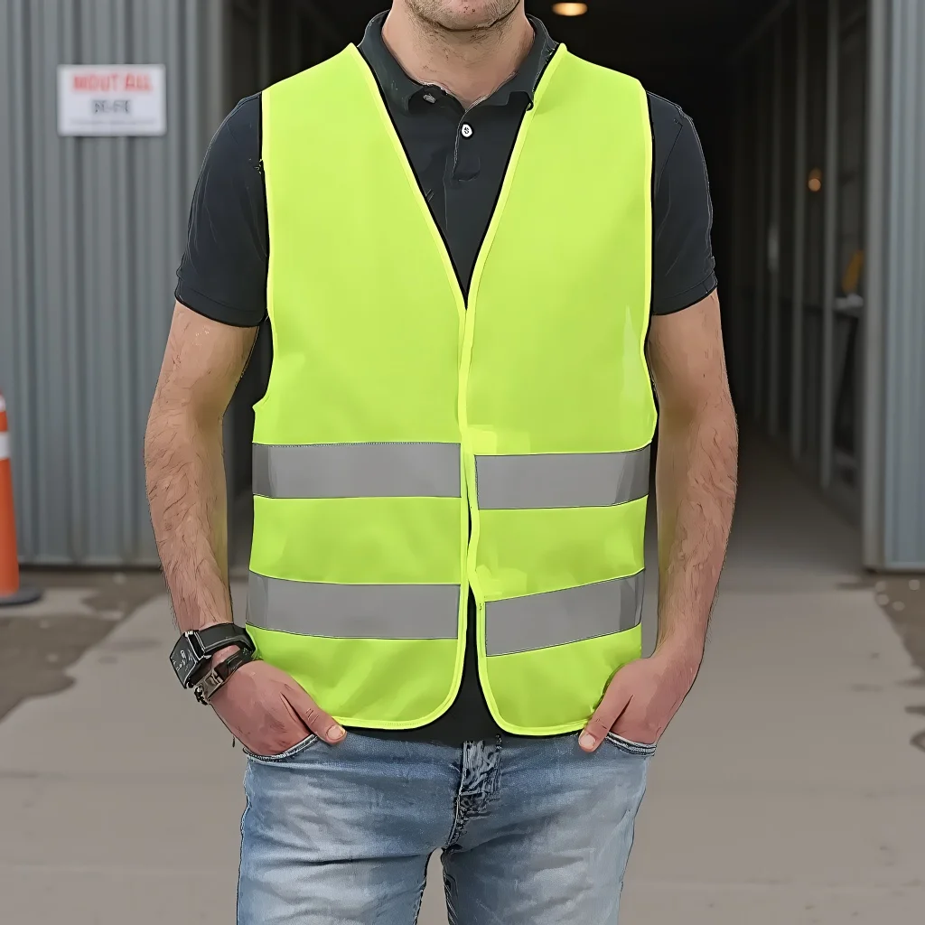 

Car Reflective Safety Vest - High Visibility Yellow for Traffic Running Cycling & Outdoor Sports