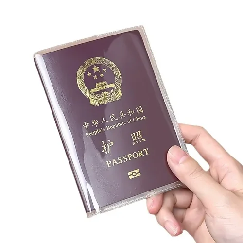 Imagen 1 del producto Funda transparente para pasaporte, funda protectora impermeable para pasaporte de viaje, funda para pasaporte de viaje mundial con ranura para tarjetas