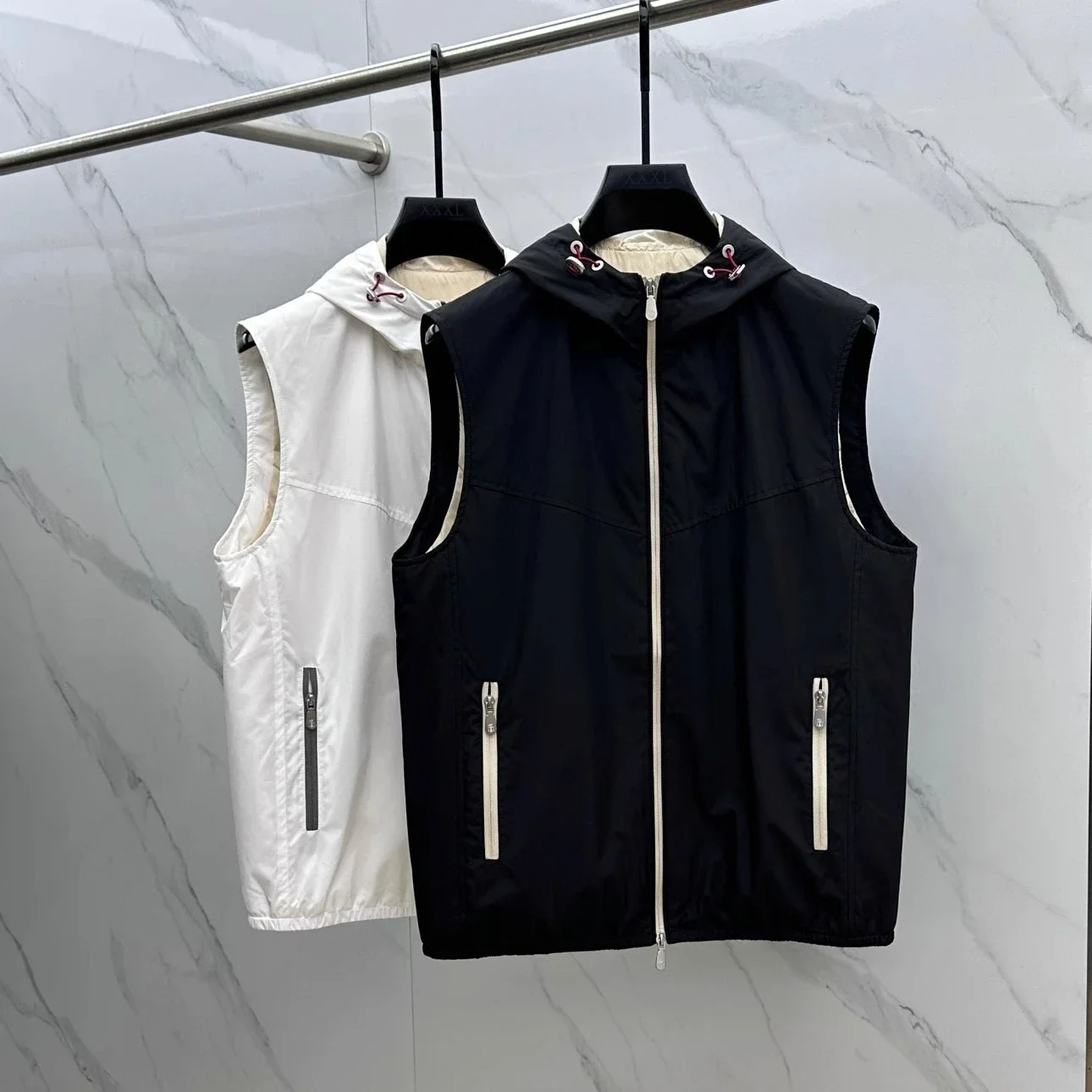 

BC Italy 25aw embroidery casual hooded vest