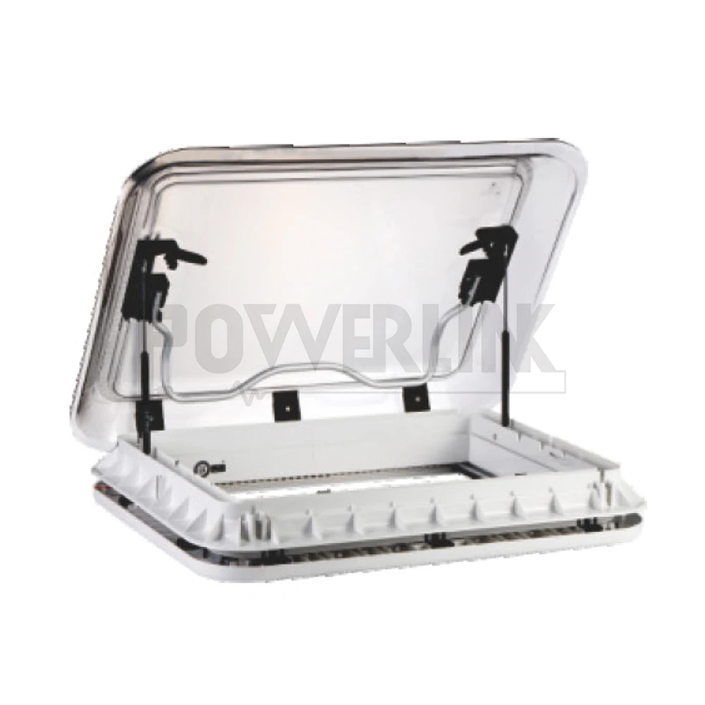 H90201 Heavy duty Skylight Caravan camping car trailer rv skylight ventilation with LED light 700x500mm size