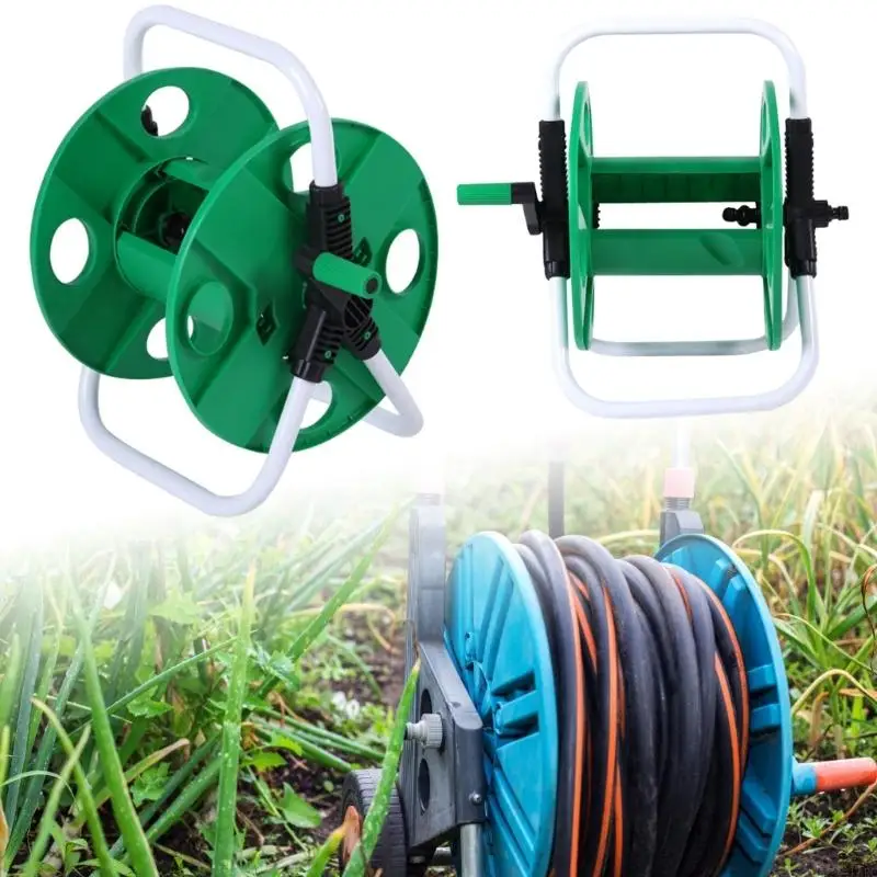 L8RC Garden Hoses Reel Cart Hold 45m ท่อน้ำท่อรีลรถเข็นแบบพกพาสวน