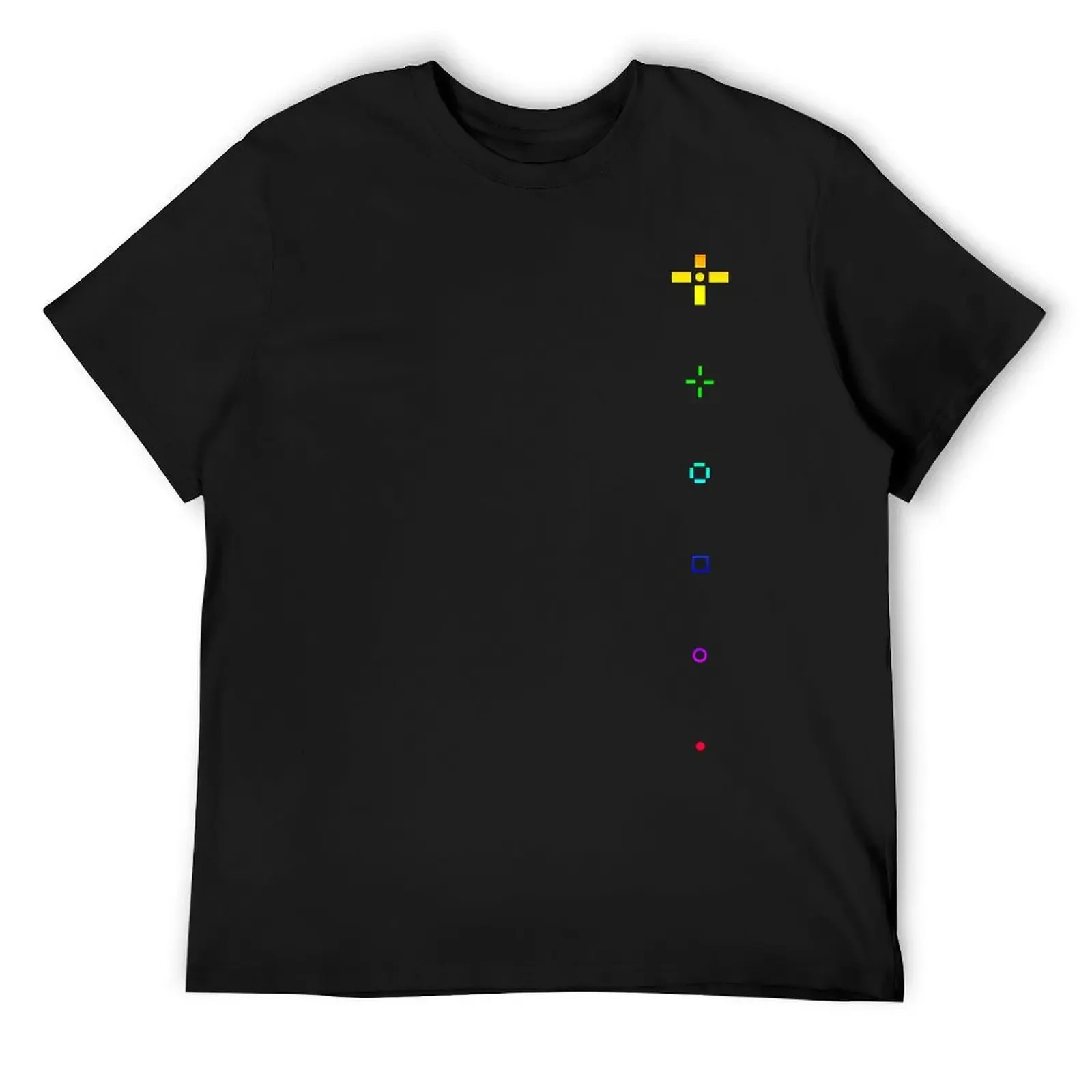 Colorful Crosshairs T-Shirt shirts graphic oversized slim fit t shirts for men