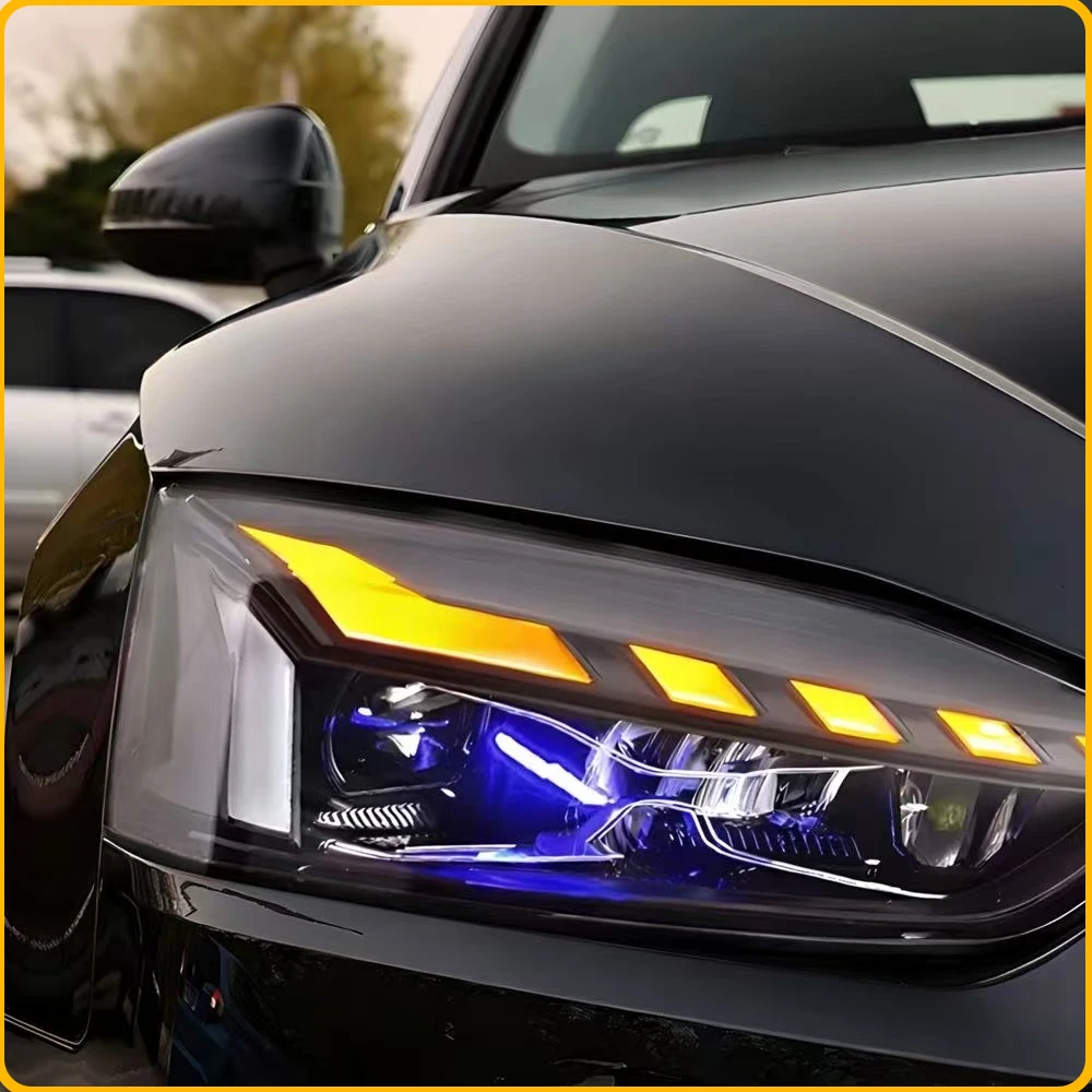 Car Front Lamps For Audi A5 F5 F53 2017-2020 Auto Headlights Assembly Upgrade LED Projector Lens Plug and Play Tool Accessories