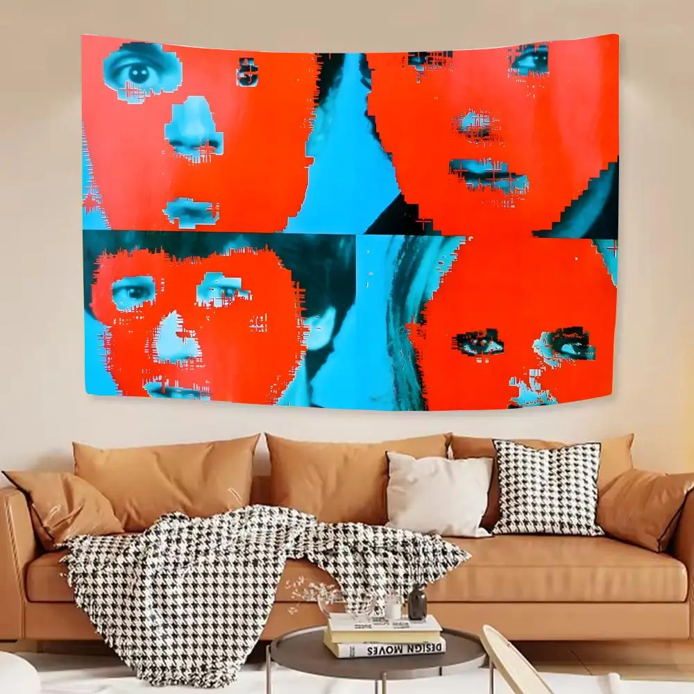 New Wave band Talking Heads Tapestry House Bedroom Living Bar Garden Microfiber Decoration Background