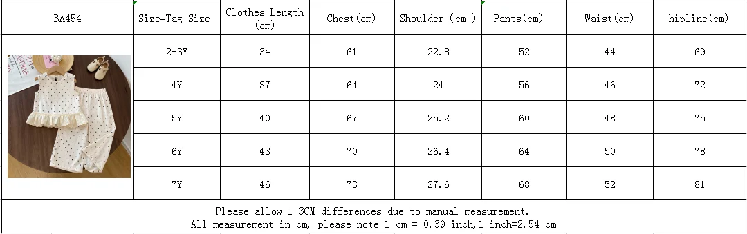 Sommer-Kinderanzug Neue Mode Ärmellose Polo-Spitzenweste Weite Hose 2-teiliges Set Koreanische Kinderkleidung – Detail 1